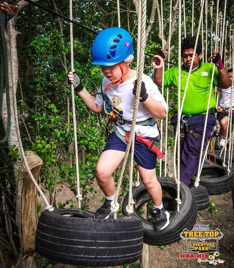 Top adventure. Tree Top Adventure Park Huahin.