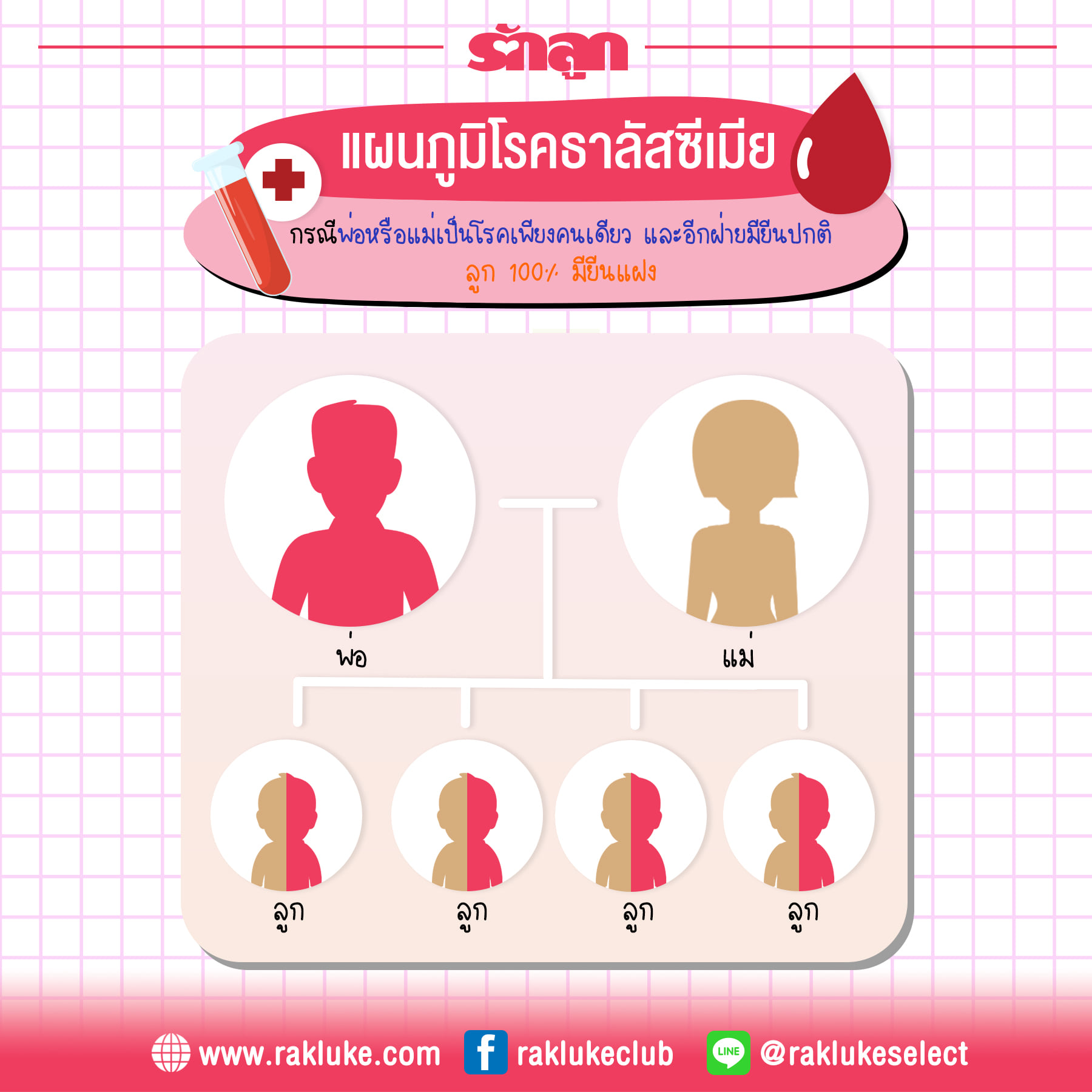 ธาลัสซีเมีย, พาหะธาลัสซีเมีย, พ่อแม่เป็นธาลัสซีเมียลูกจะเป็นไหม, โรคเลือดธาลัสซีเมีย, พาหะ ธา ลั ส ซี เมีย มี ลูก ได้ ไหม, ธาลัสซีเมีย คนท้อง, ธาลัสซีเมีย หญิงตั้งครรภ์, พ่อแม่เป็นพาหะธาลัสซีเมีย, แม่เป็นธาลัสซีเมีย, แม่เป็นพาหะธารัสซีเมีย, ธาลัสซีเมีย มีกี่แบบ กี่ประเภท, ธาลัสซีเมียแฝง, ธาลัสซีเมียอันตรายไหม, แผนภูมิธาลัสซีเมีย