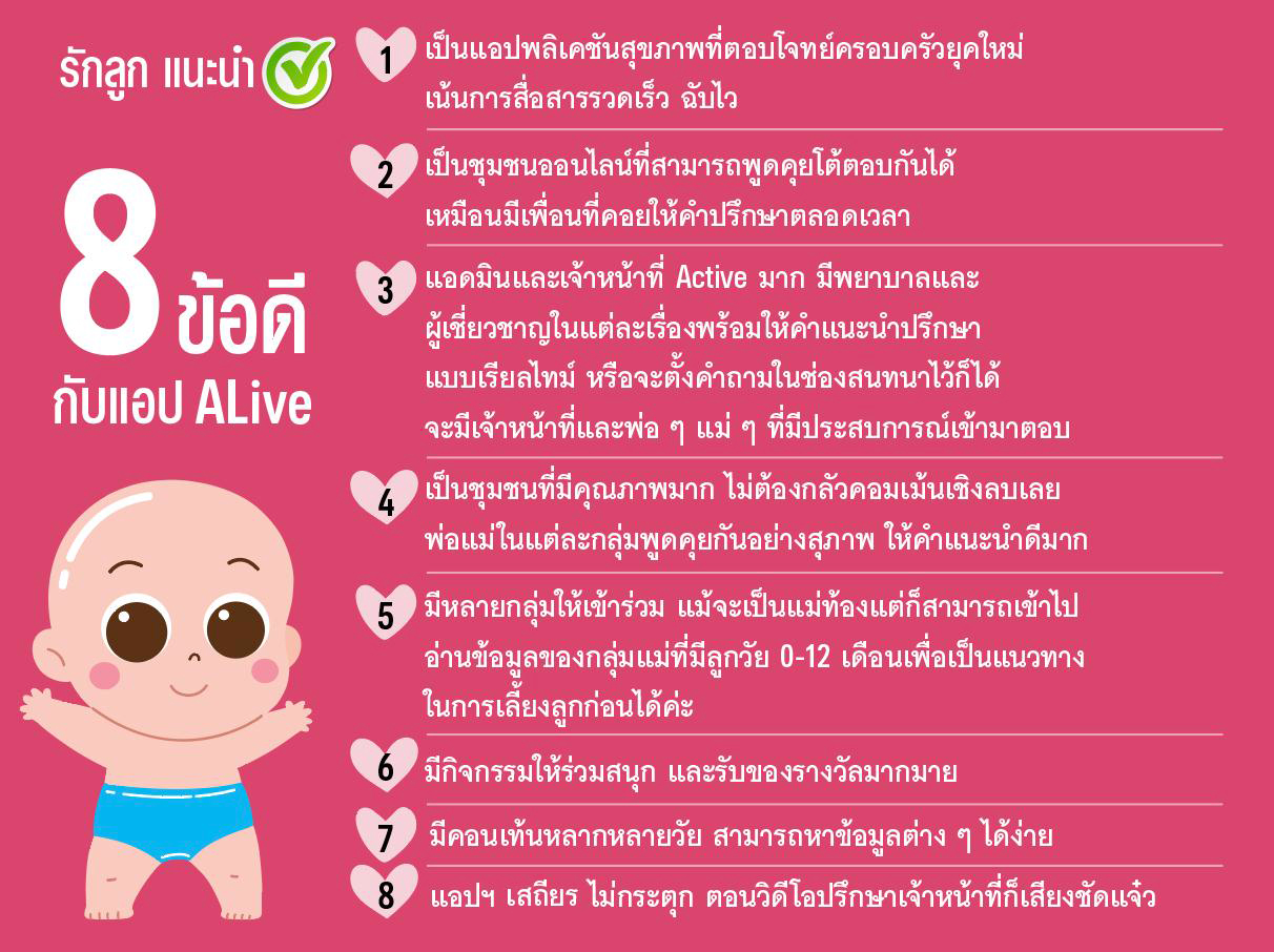 8 ข้อดีจากการใช้งานแอป ALive