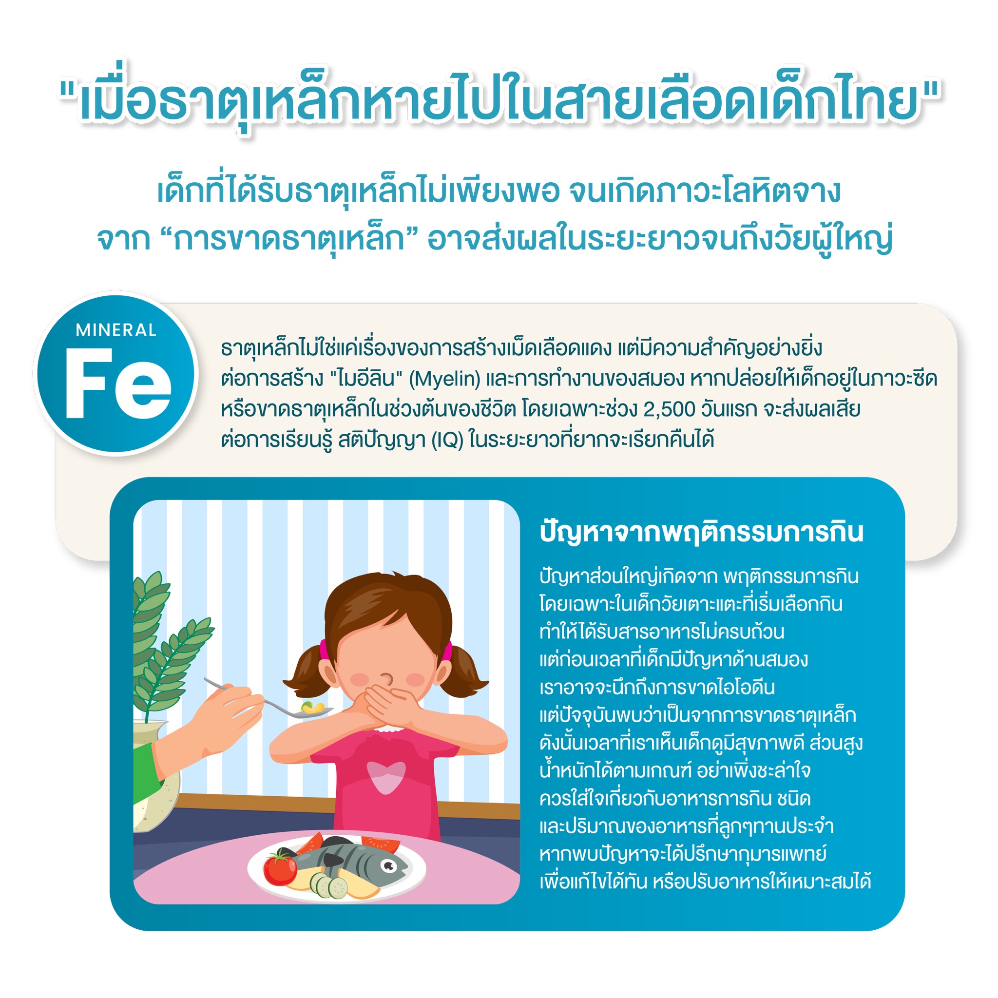 ทำไมลูกต้องกินธาตุเหล็ก, ลูกขาดธาตุเหล็ก, ลูก ภาวะซีด ตัวซีด, ลูก โลหิตจาง, ธาตุเหล็ก ไมอิลีน สมอง, ธาตุเหล็กสำคัญยังไง, ประโยชน์ ธาตุเหล็ก, อาหาร ธาตุเหล็ก, นมสำหรับเด็ก, เสริมธาตุเหล็กยังไง, ธาตุเหล็ก แบบเม็ด, วิตามินเสริมสำหรับเด็ก ธาตุเหล็ก, ทำไมลูกตัวซีด, micronutrients
