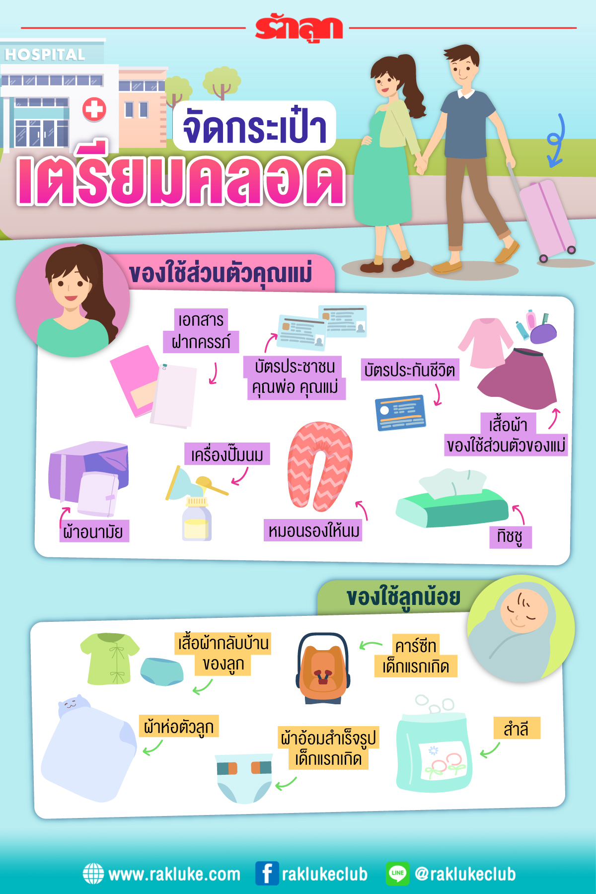 ของเตรียมคลอด, ของใช้เตรียมคลอด, ของใช้เด็กแรกเกิด, ของใช้เด็กทารก, ของใช้เด็กอ่อน, เตรียม ของ ไป คลอด, เตรียม ของ ก่อน คลอด, สิ่งของ ที่ ต้อง เตรียม ก่อน คลอด, จัด กระเป๋า เตรียม คลอด, เตรียมคลอด ต้องทำอะไรบ้าง, ของใช้เตรียมคลอด มีอะไรบ้าง, เอกสารเตรียมคลอด